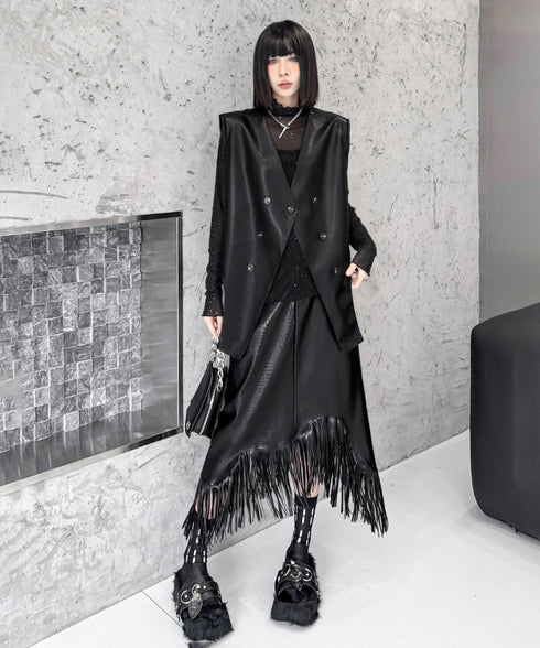 Shiny Turtleneck Top