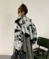 Faux Fur Splicing Coat