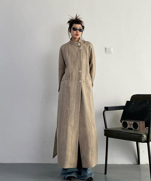 Stand Collar Thin Coat