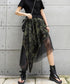 Mesh Layered Camouflage Skirt
