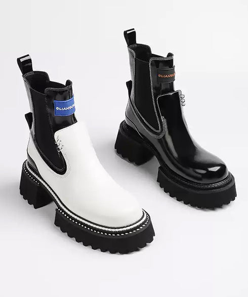 Color Block Side Gore Boots