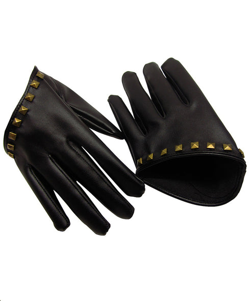 Stud Half Gloves