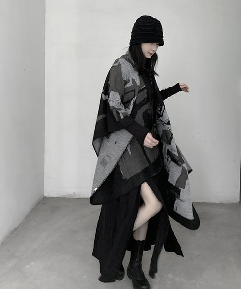 Geometric Knit Stole