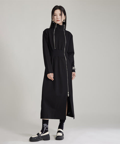 Double Zip Slit Dress