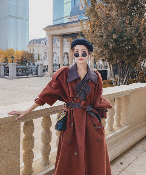 Double Button Long Coat