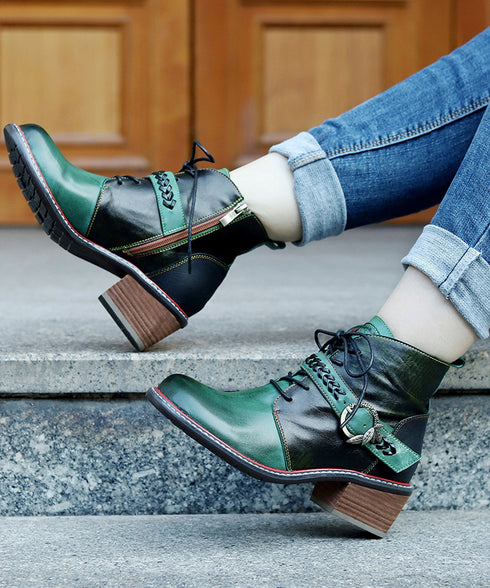 Faded Print Short Boots