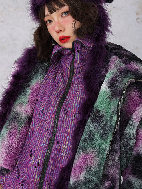 Layered Camouflage Jacket