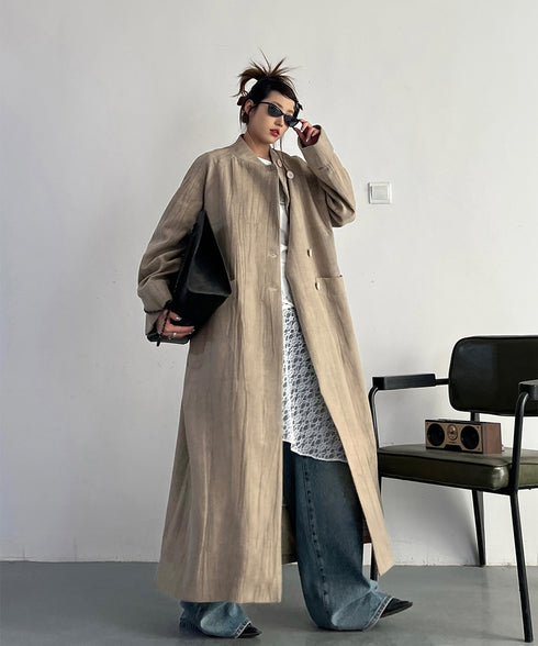 Stand Collar Thin Coat