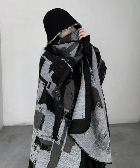 Geometric Knit Stole