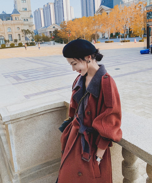 Double Button Long Coat