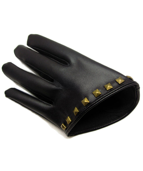 Stud Half Gloves