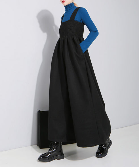 Shirring Chest Overalls