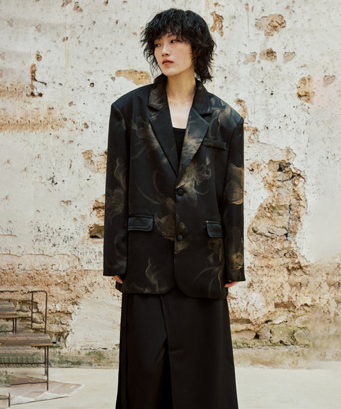 Printed Shiny Jacket