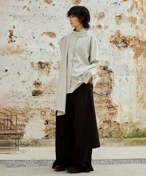 Wrap Skirt & Wide Pants