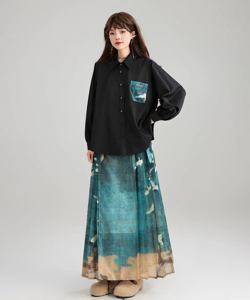 Tassel Ribbon Blouse