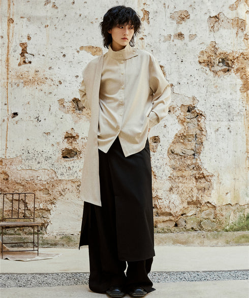 Wrap Skirt & Wide Pants