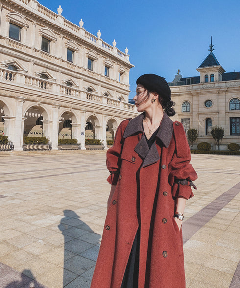 Double Button Long Coat