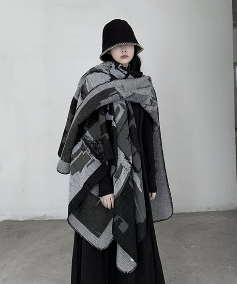 Geometric Knit Stole