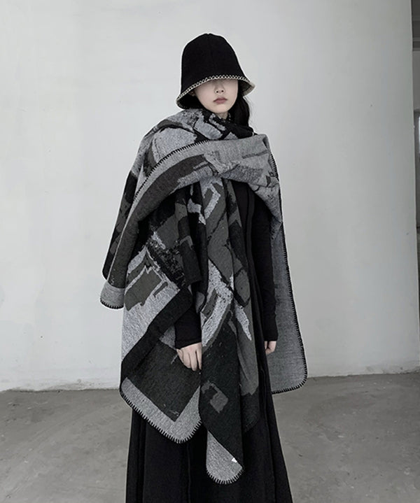 Geometric Knit Stole