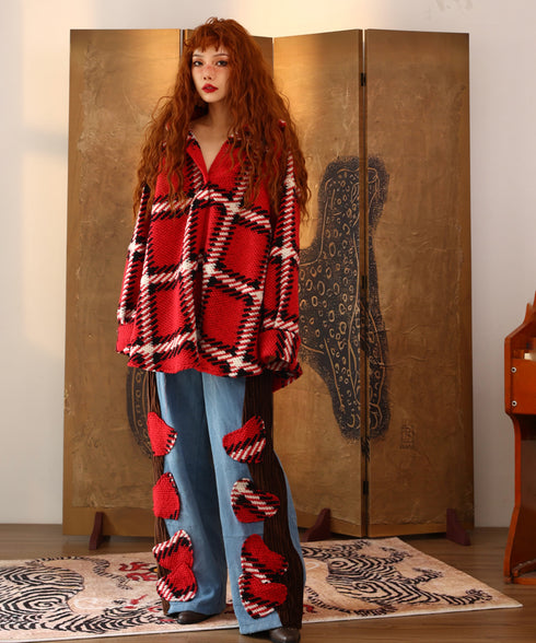 Antique Plaid Blouse