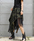 Mesh Layered Camouflage Skirt