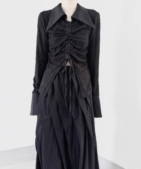 Center Shirring Blouse