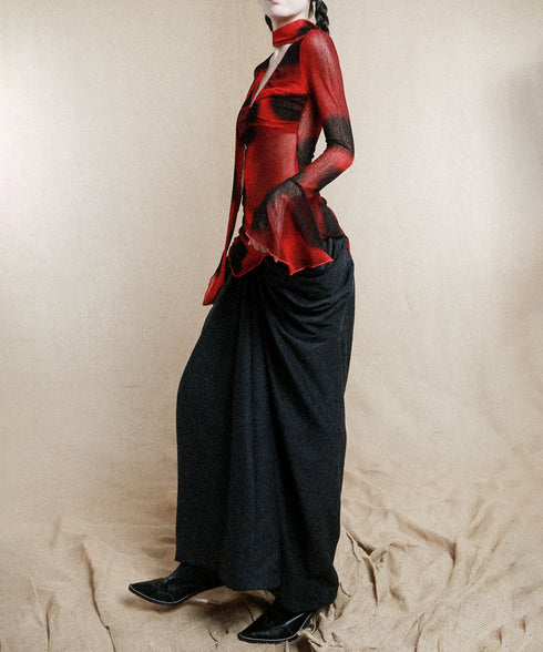 Big Pocket Low Waist Skirt