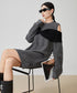 Shoulder Cut-out Knit Dress