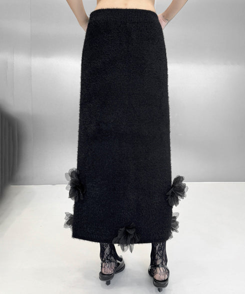 Three-dimensional Flower Top & Skirt