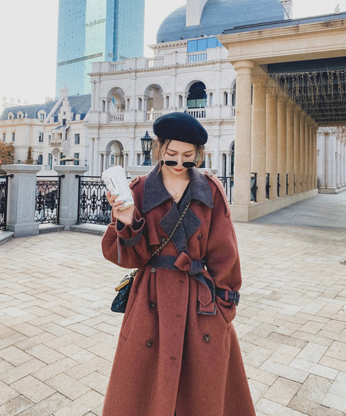 Double Button Long Coat