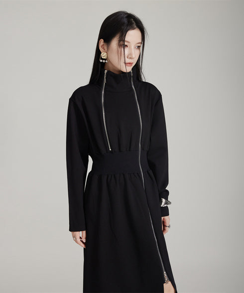 Double Zip Slit Dress