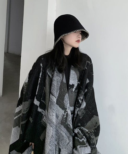 Geometric Knit Stole