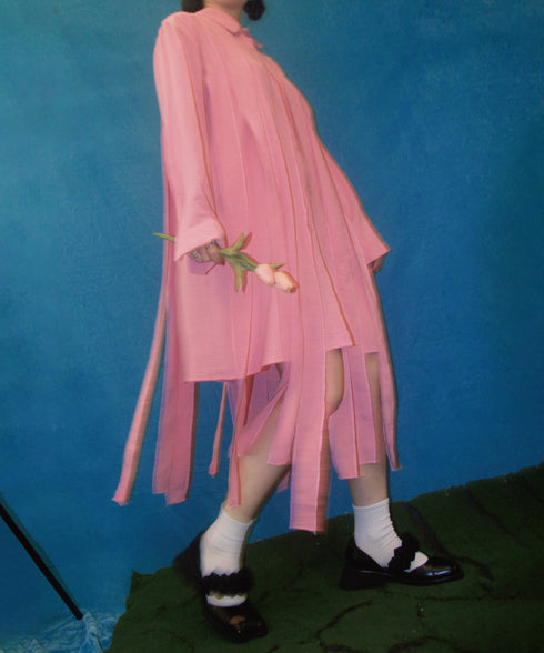 Klein Ribbon Shirt Dress