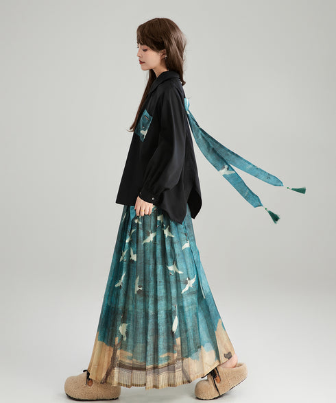 Tassel Ribbon Blouse