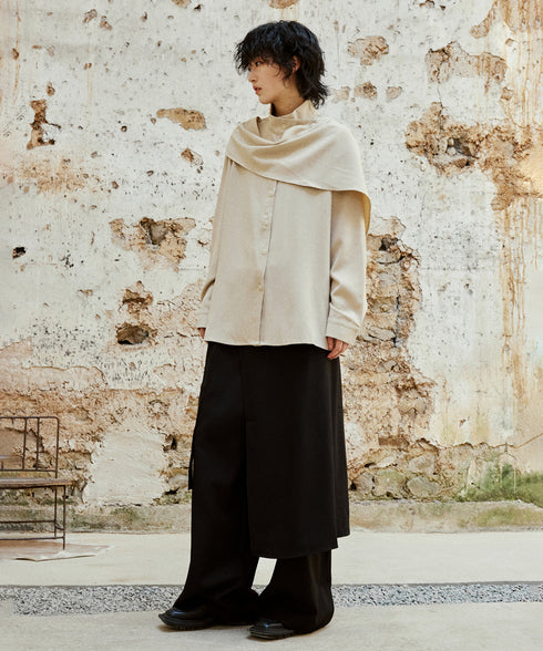 Wrap Skirt & Wide Pants