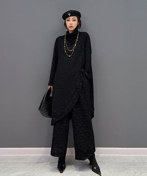 Side Slit Ripple Top & Pants