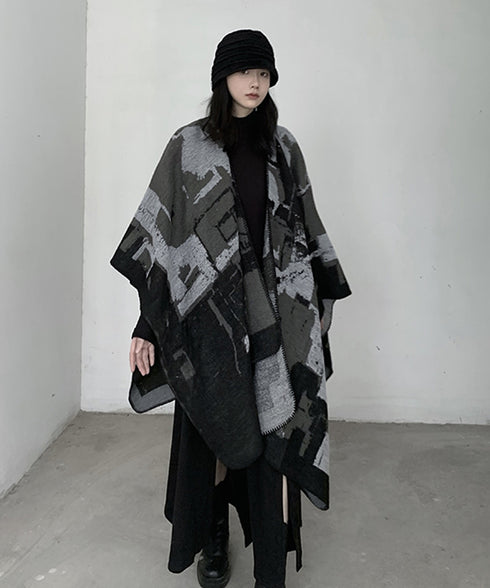 Geometric Knit Stole