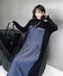 Denim Switching Dress