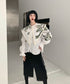 Botanical Print Puritan Collar Blouse