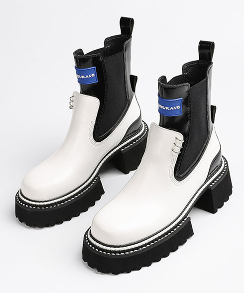 Color Block Side Gore Boots