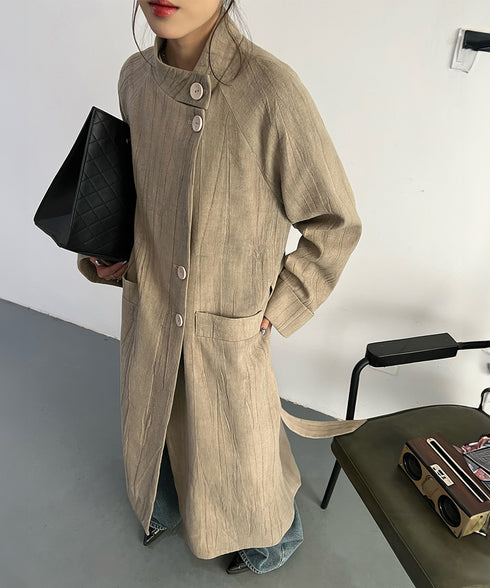 Stand Collar Thin Coat