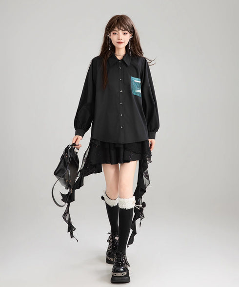 Tassel Ribbon Blouse