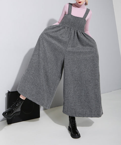 Shirring Chest Overalls