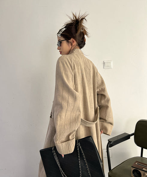 Stand Collar Thin Coat