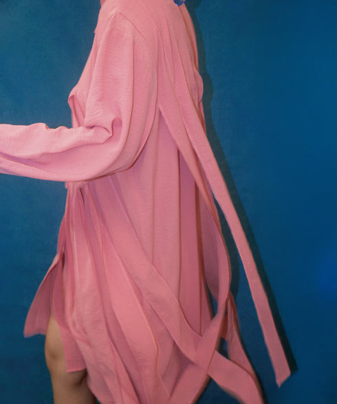 Klein Ribbon Shirt Dress