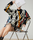 Jacquard Tassel Sweater