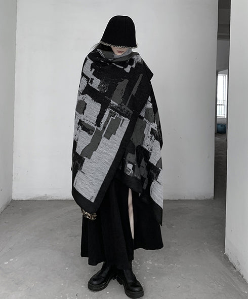 Geometric Knit Stole
