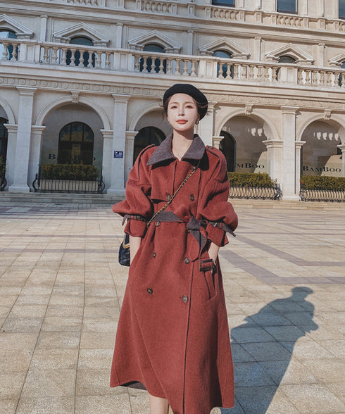 Double Button Long Coat