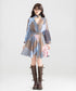Retro Block Irregular Dress