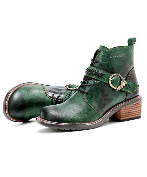 Faded Print Short Boots